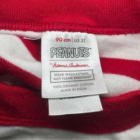 Snoopy: Peanuts! by Hanna Andersson (3T) Christmas Organic Cotton Toddler PJ’s - Picture 9 of 10